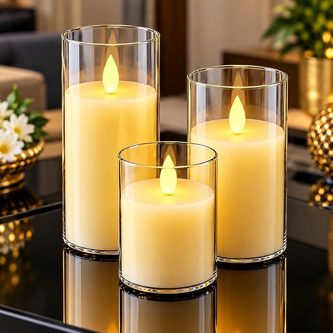 Flickering LED Candle (Pack of 3)