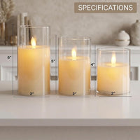 Flickering LED Candle (Pack of 3)