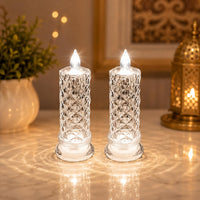 Led Crystal Candles (Set of 2)