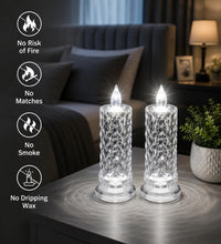 Led Crystal Candles (Set of 2)