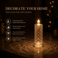 LED Crystal Candles (Set of 2)