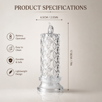 LED Crystal Candles (Set of 2)