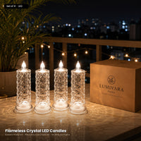 LED Crystal Candles (Set of 2)