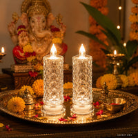 LED Crystal Candles (Set of 2)
