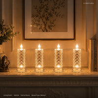 LED Crystal Candles (Set of 2)